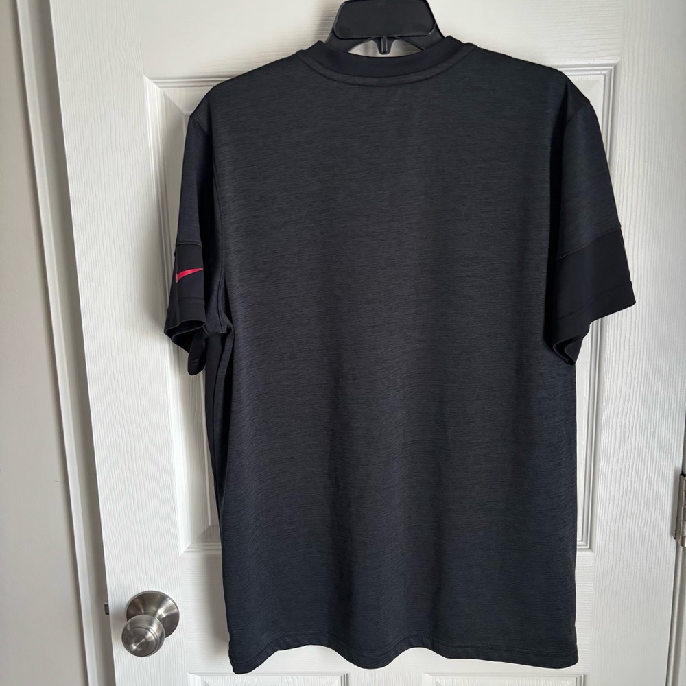 NFL Dri-Fit Black/gray/Red Mens Nike Short Sleeve Tee On field Apparel‎ Size L - Picture 2 of 12